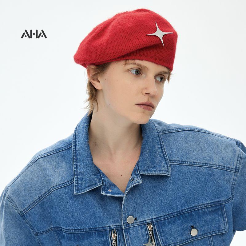 Mũ nồi AHA official dệt kim thời trang dành cho nam và nữ