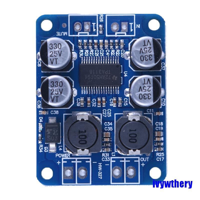 [COD]TPA3118 PBTL Mono Digital Amplifier Board 1X60W 8-24V POWER AMP Replace TPA3110