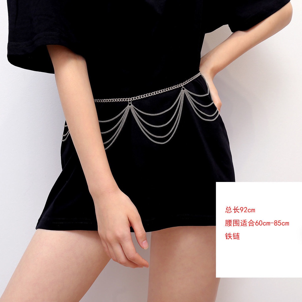 Thắt lưng kiểu tua rua nhiều lớp thiết kế đơn giản thời trang cho nữ