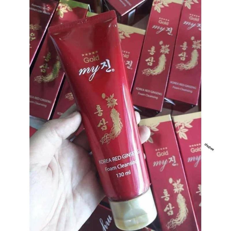 gg1 Sữa Rửa Mặt Sâm Đỏ My Gold Hàn Quốc 130ml