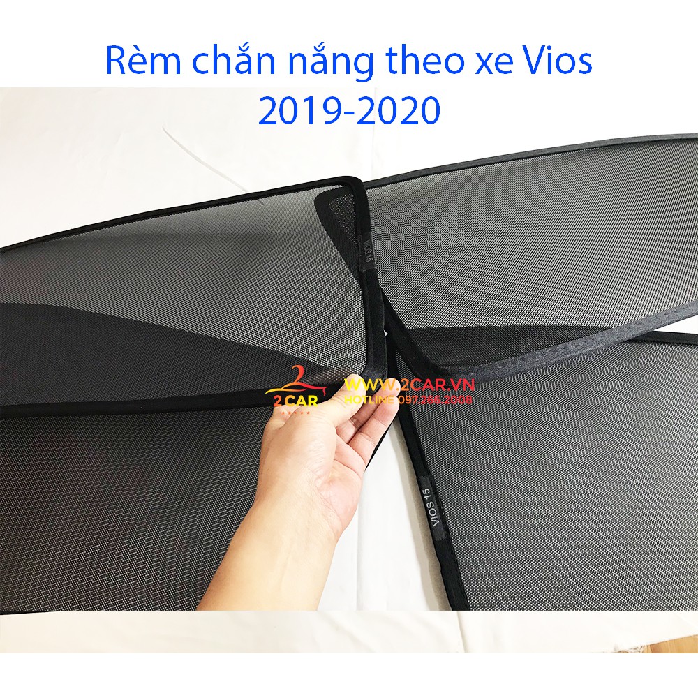 Rèm che nắng xe Toyota Vios 2005-2021 có hút nam châm cao cấp