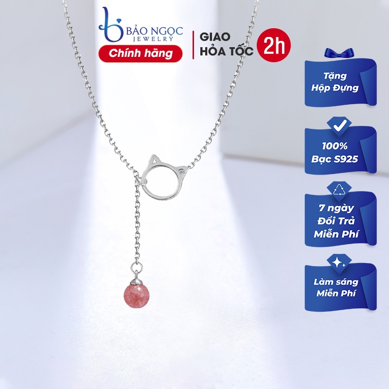 Dây Chuyền Bạc Ý S925 Mặt Mèo Hàn Quốc DB1580 - Bảo Ngọc Jewelry