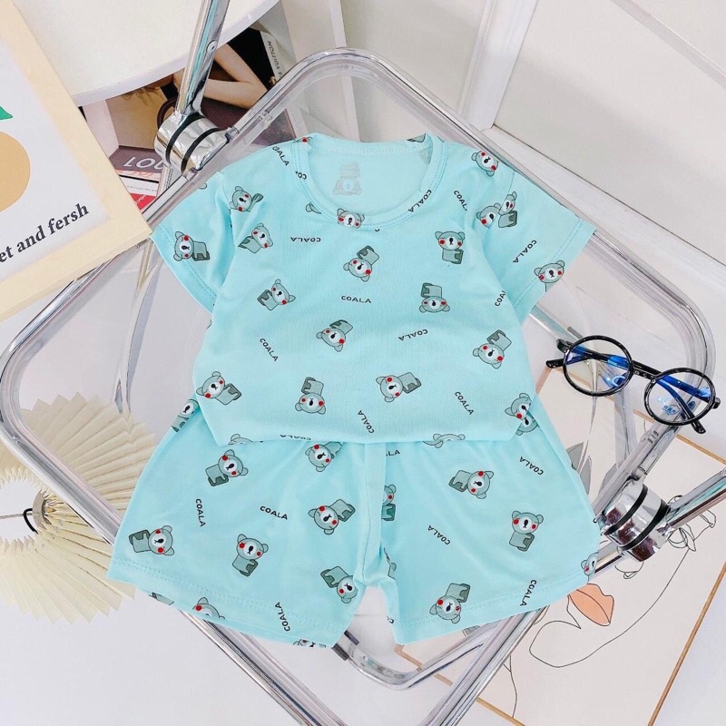 Bộ Thun lạnh Minkymom hình gấu dễ thương