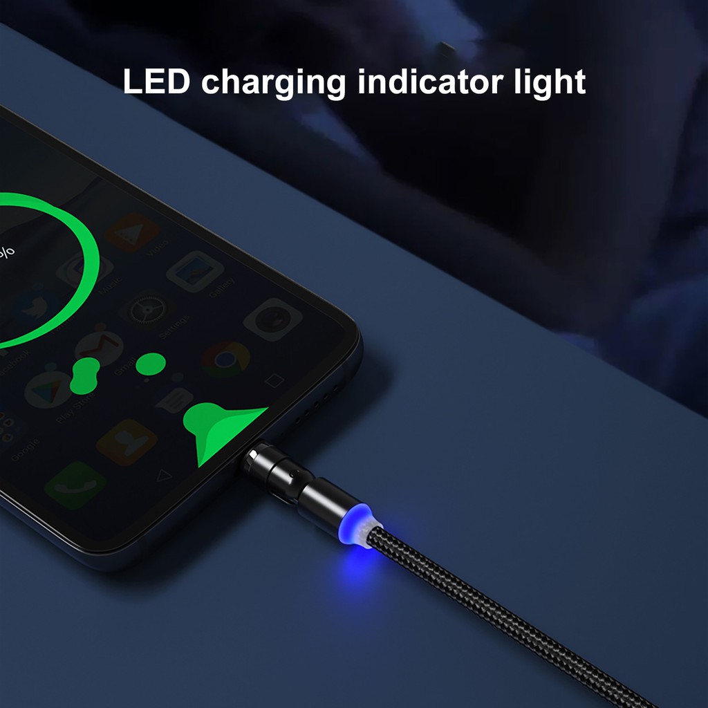 RB-Xoay 540 ° phù hợp với cáp sạc nhanh điện thoại di động Android Micro USB type-c