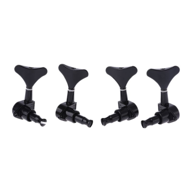 Đầu Chốt Chỉnh Dây Đàn Guitar Bass 4 Dây Màu Đen 2R2L