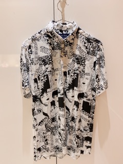 Áo sơmi tay ngắn Zara (sz M)( Còn áo hình đen )