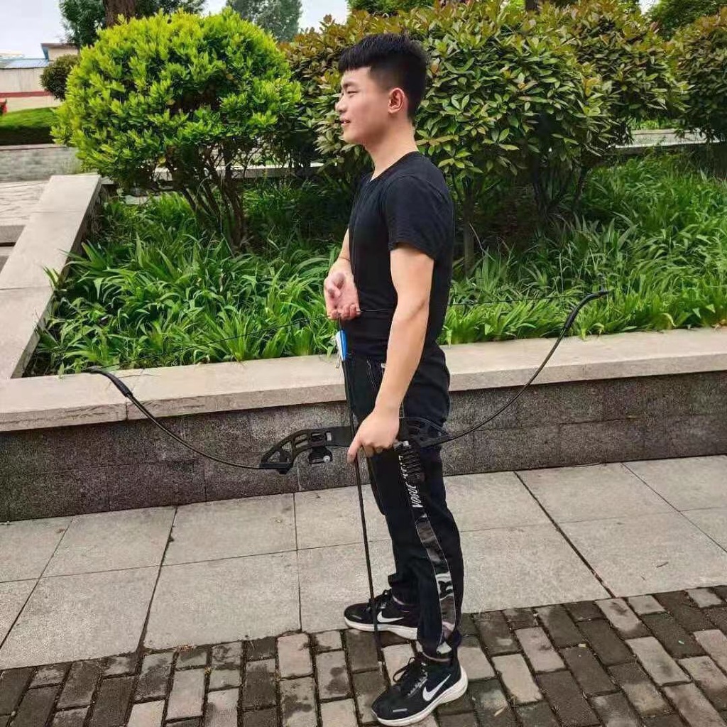 X10 mũi tên đôi đứng tay trái cung nhựa tái sinh đặt ngoài trời bắn súng thi đấu thể thao và phải