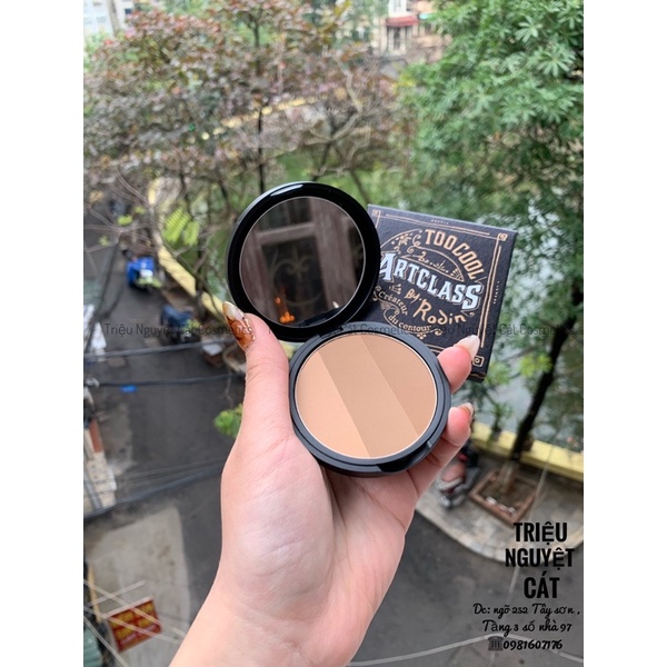 Phấn Tạo Khối Too Cool For School Art Class By Rodin Với 3 Ngăn Màu Chuẩn Makeup.
