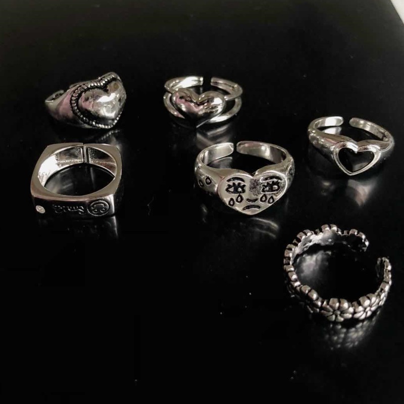 Nhẫn hở 19AA kiểu dáng đơn giản phong cách cổ điển dễ phối đồ độc đáo dành cho cặp đôi