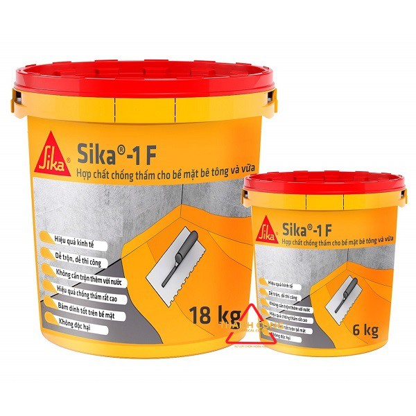 [FEESHIP-ĐT0982157053] Sika 1F Chống thấm gốc Poly Vinyl Acetate 6Kg