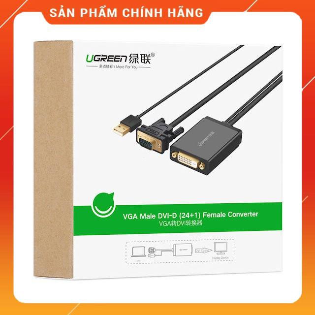 Bộ chuyển đổi VGA đực sang DVID (24+1) cái UGREEN MM119 30839 dailyphukien