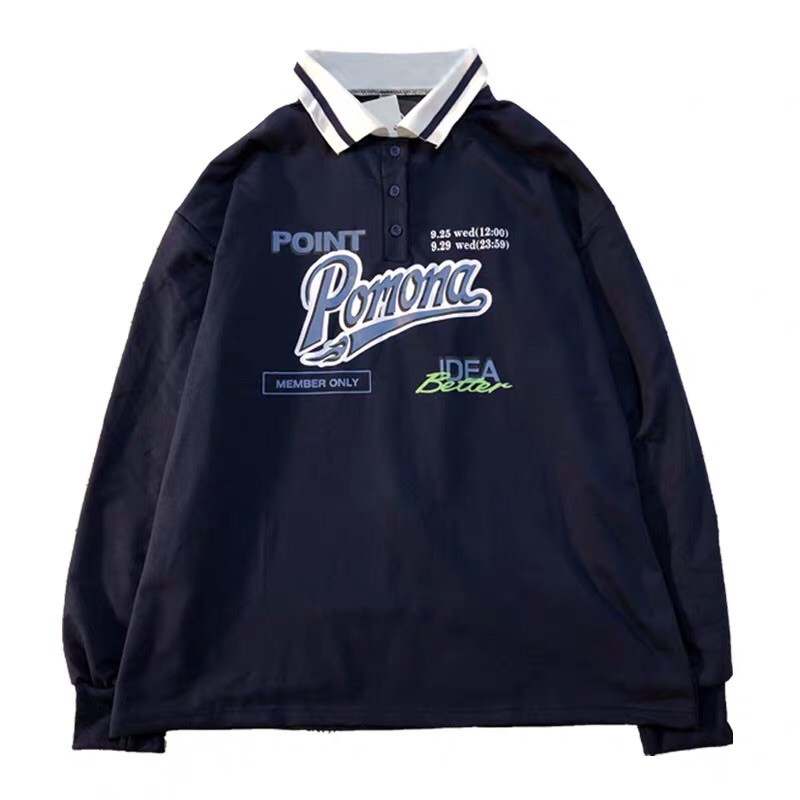 Áo thun Polo nam Polo T-shirt dài tay, phong cách Hàn Quốc trẻ trung, oversize | BigBuy360 - bigbuy360.vn