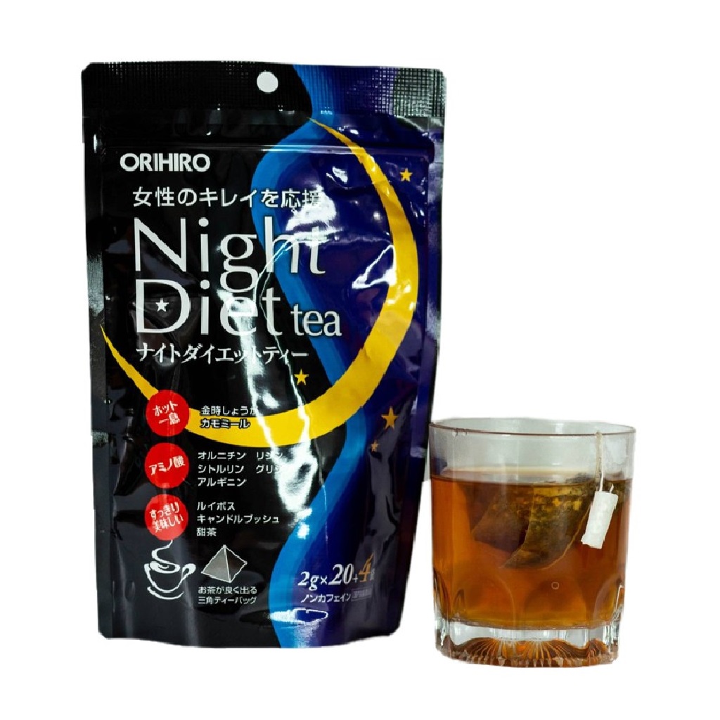 Trà Giảm Cân Night Diet Tea Orihiro 20 Gói/Túi Và 24 Gói/Túi