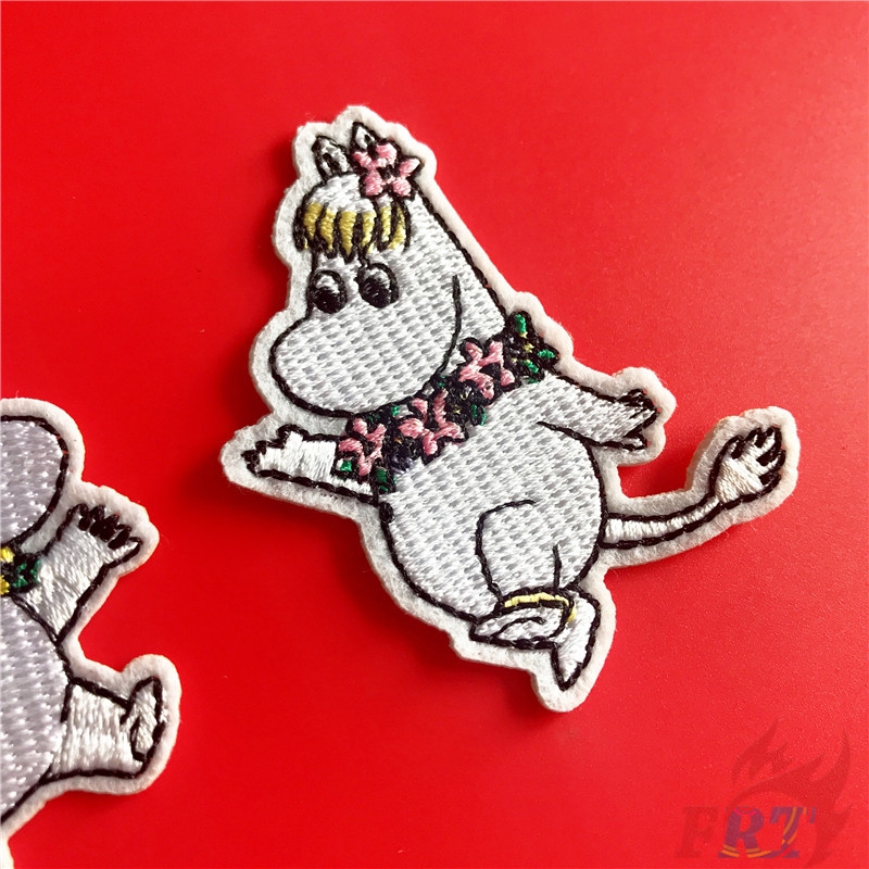 ☸ Cartoon：Moomin Couples Iron-on Patch ☸ 1Pc Diy Sew on Iron on Badges Patches