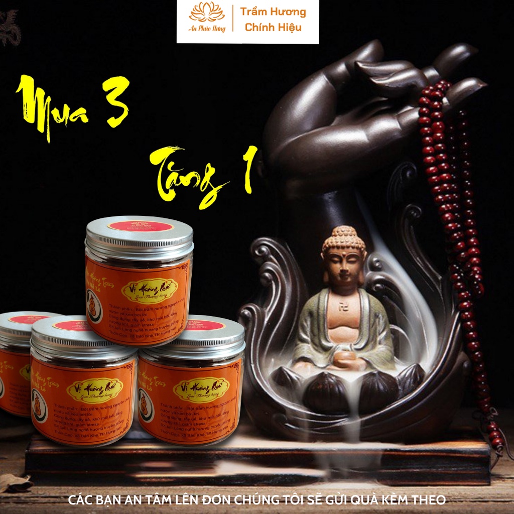 Trầm hương - Nụ trầm hương cao cấp khói ngược nụ Hồ Lô Tài Lộc xả stress mang lại may mắn tài lộc Hương Quế