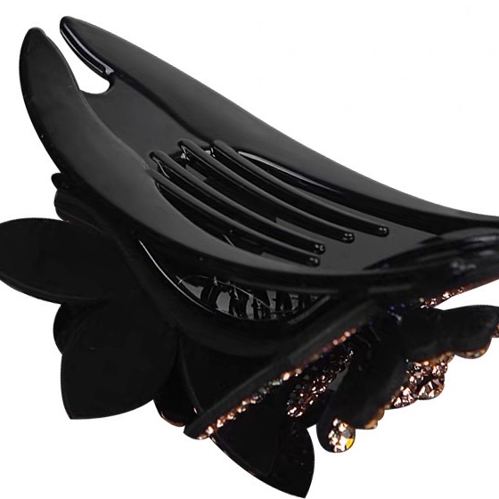 Kẹp Tóc Mỏ Vịt Đính Đá Pha Lê Phong Cách Hàn Quốc Thanh Lịch Dành Cho Nữ