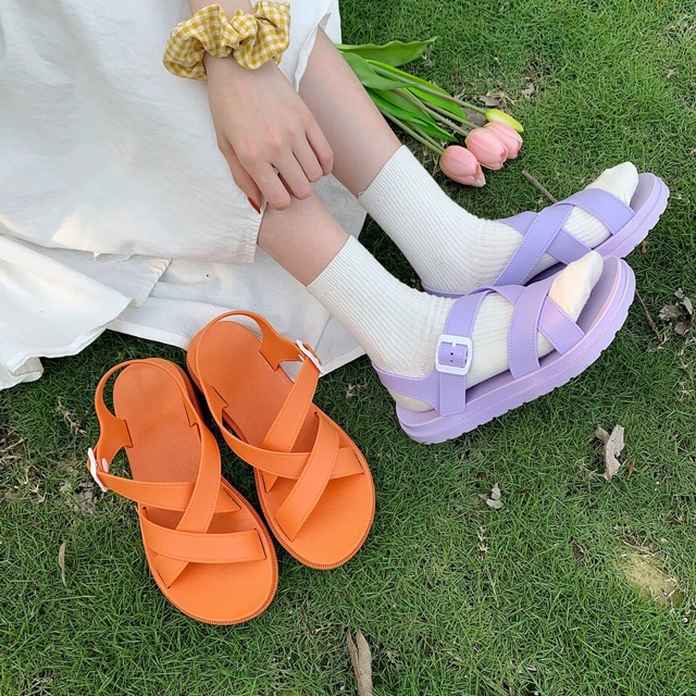 SANDAL CAO SU - Đan dây - dép cao su đi học