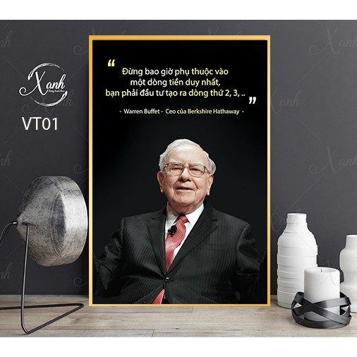 Tranh canvas 40x60cm gồm khung vàng, tranh canvas vĩ nhân nhiều mẫu