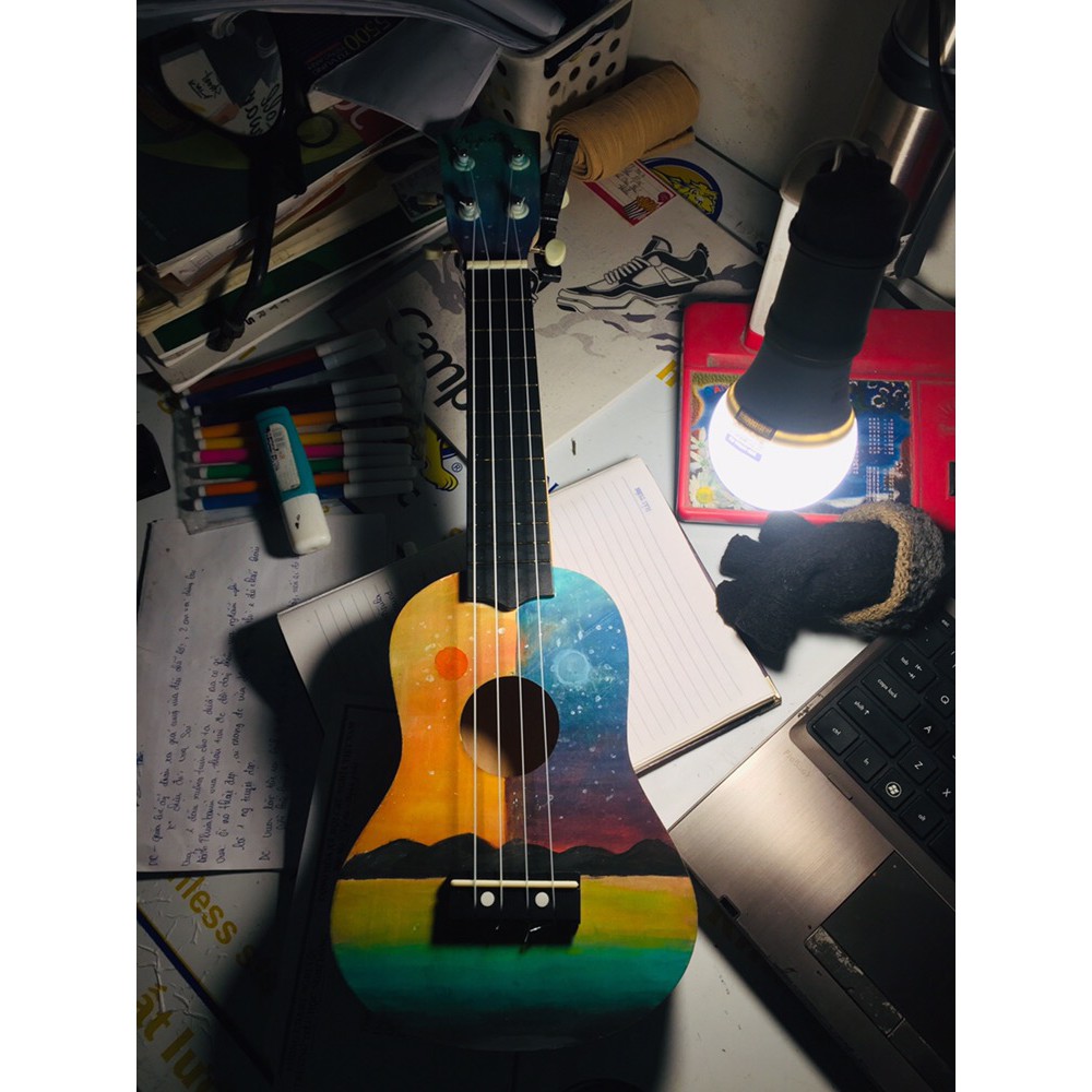 Đàn Ukulele, Kalimba tự lắp kèm màu vẽ và hướng dẫn chơi