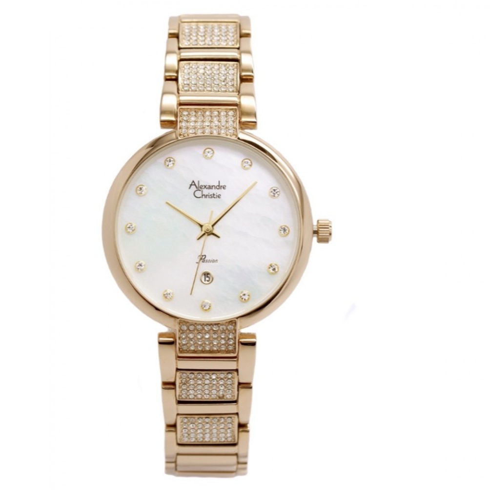 Đồng hồ đeo tay nữ hiệu Alexandre Chrities 2685LDBCGMS