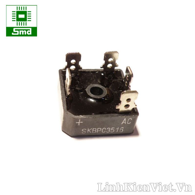 Cầu diode chỉnh lưu 3 phase 35A 1600V (loại tốt) SKBPC3516