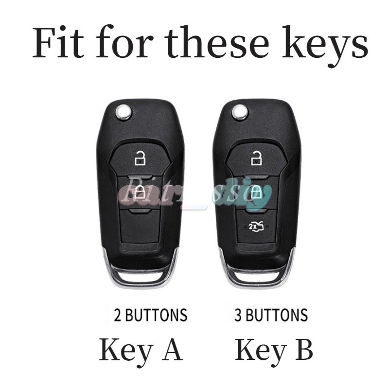 Vỏ Chìa Khóa 3 Nút Bấm Cao Cấp Cho Ô Tô Ford Fusion Fiesta Escort Mondeo Everest Ranger 2019 S Max Kuga 2