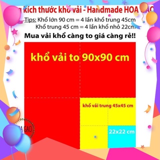 Vải dạ mềm, vải nỉ HGM45 khổ 45cm, làm cho treo nôi, handmade phổ biến màu, dễ may,