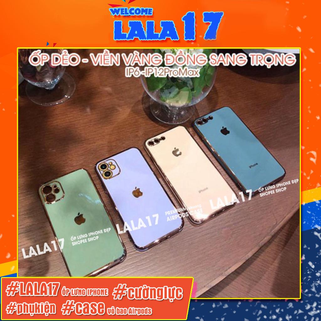 Ốp Lưng Iphone Vuông Kiểu iphone 12 - Ốp Độ ip12 Viền Sang Trọng Nhiều màu - ip Lala17