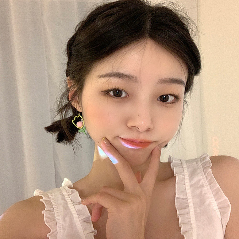 Bông Tai Thời Trang Hình Hoa Tulip Nhiều Màu Đáng Yêu Cho Nữ