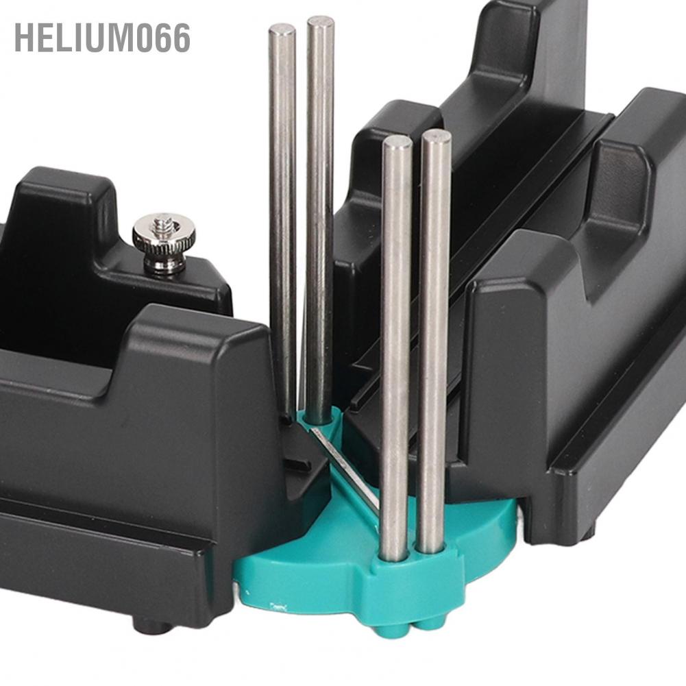 Helium066 Dụng cụ cắt góc Mitre 2 trong 1 ABS Màu đen có độ chính xác cao đo bền mài mòn
