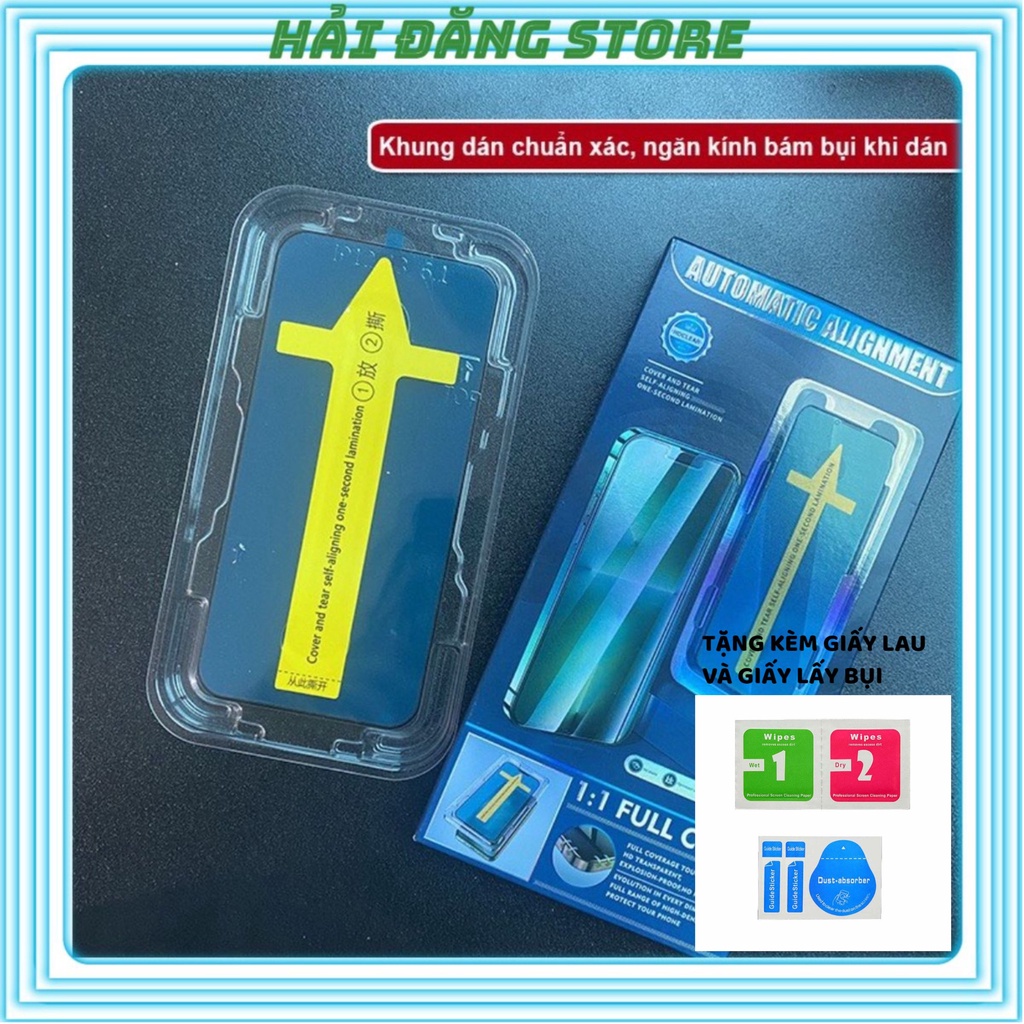 Kính cường lực tự dán iphone cao cấp Blue Arrow - Phụ Kiện Bon