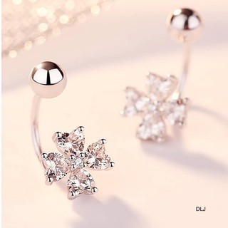 BÔNG TAI BẠC TA CỎ 4 LÁ KIỂU MỚI