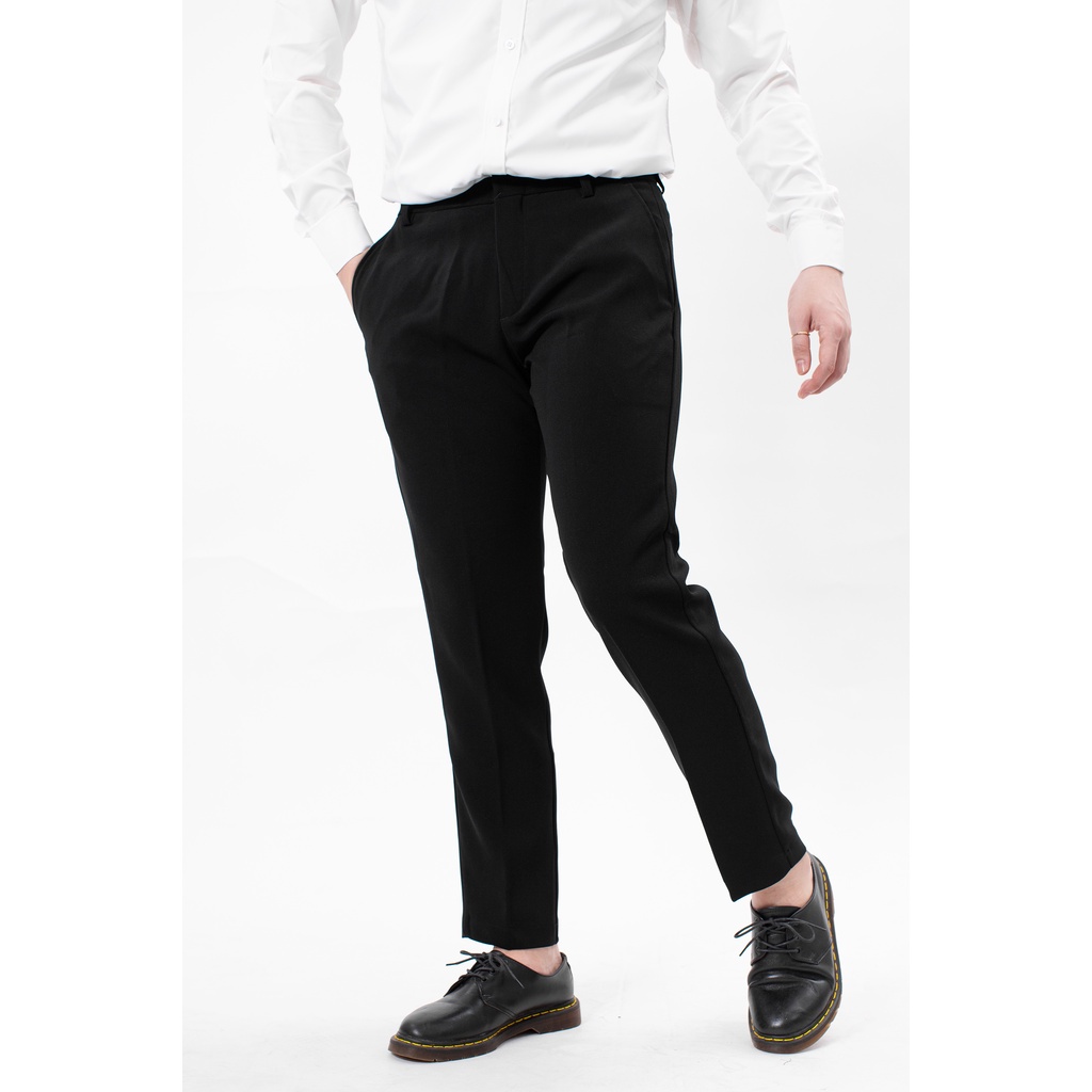 Quần tây nam đen cao cấp LADOS-4059, Chất vải, dày dặn, mềm mại, co giãn tốt, Form slim fit