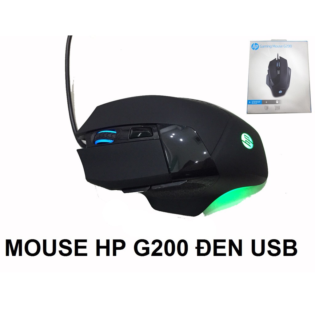 CHUỘT HP G200 ĐEN USB LED