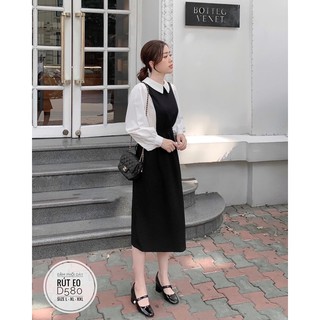 Bigsize Đầm phối dây rút eo D580