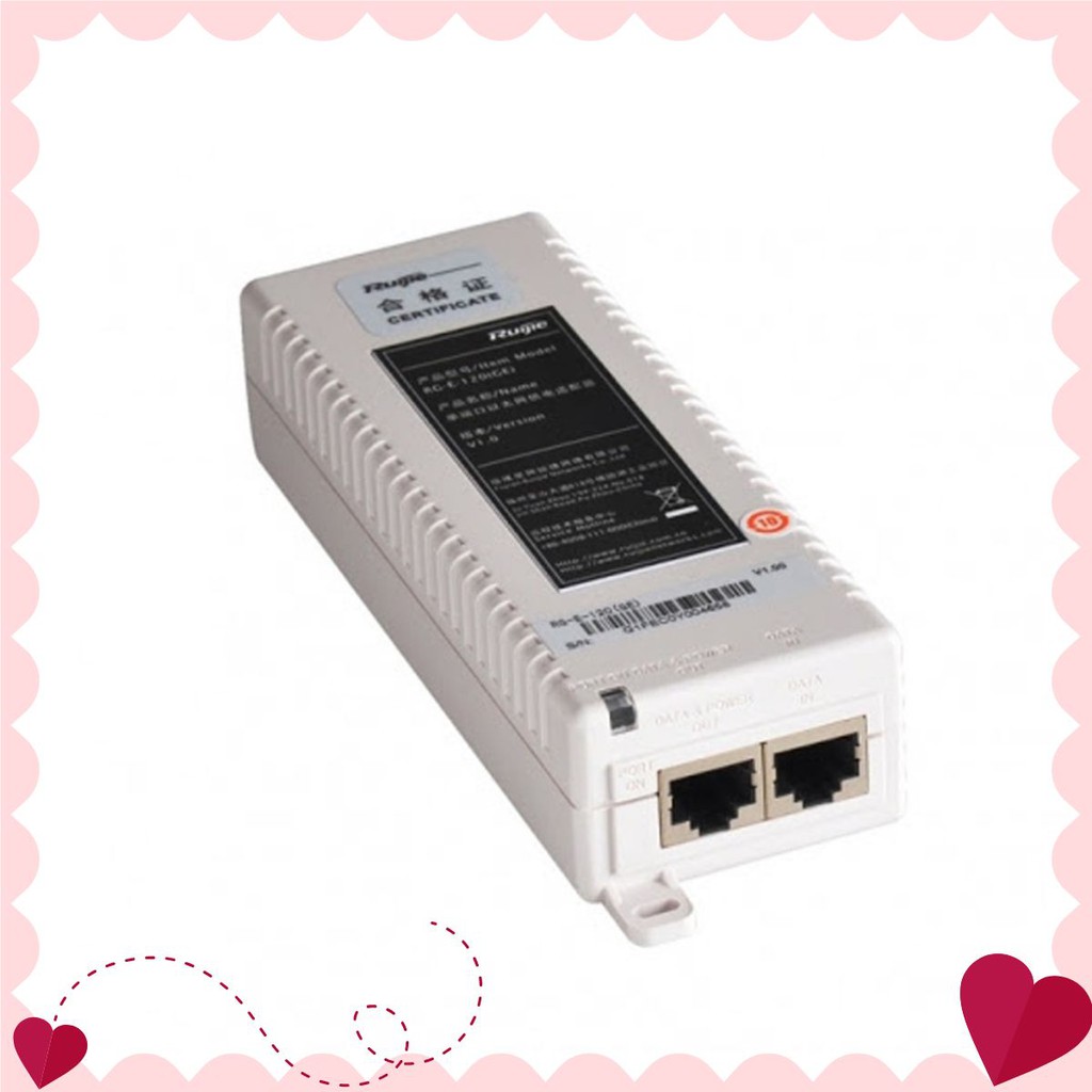 Nguồn POE-Bộ cấp nguồn POE Wifi Ruijie RG-E-120 (GE)