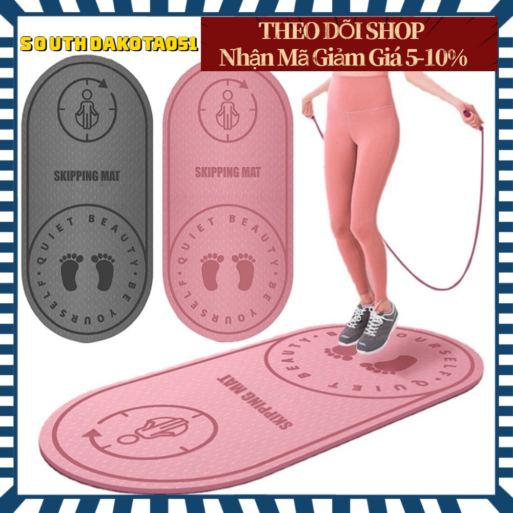 [Hàng Sẵn] Thảm nhảy dây TPE thảm tập thể thao giảm sốc, cách âm tập thể dục trong nhà【Southdakota051】