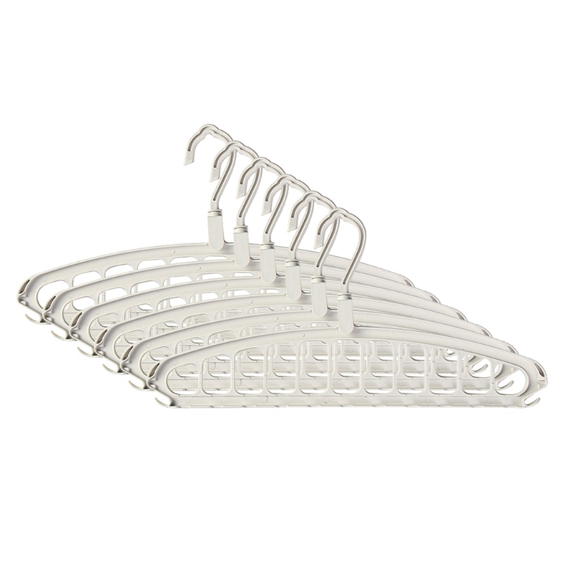 Set 6 Thanh treo móc quần áo Nhiều Ngăn Tiện Lợi