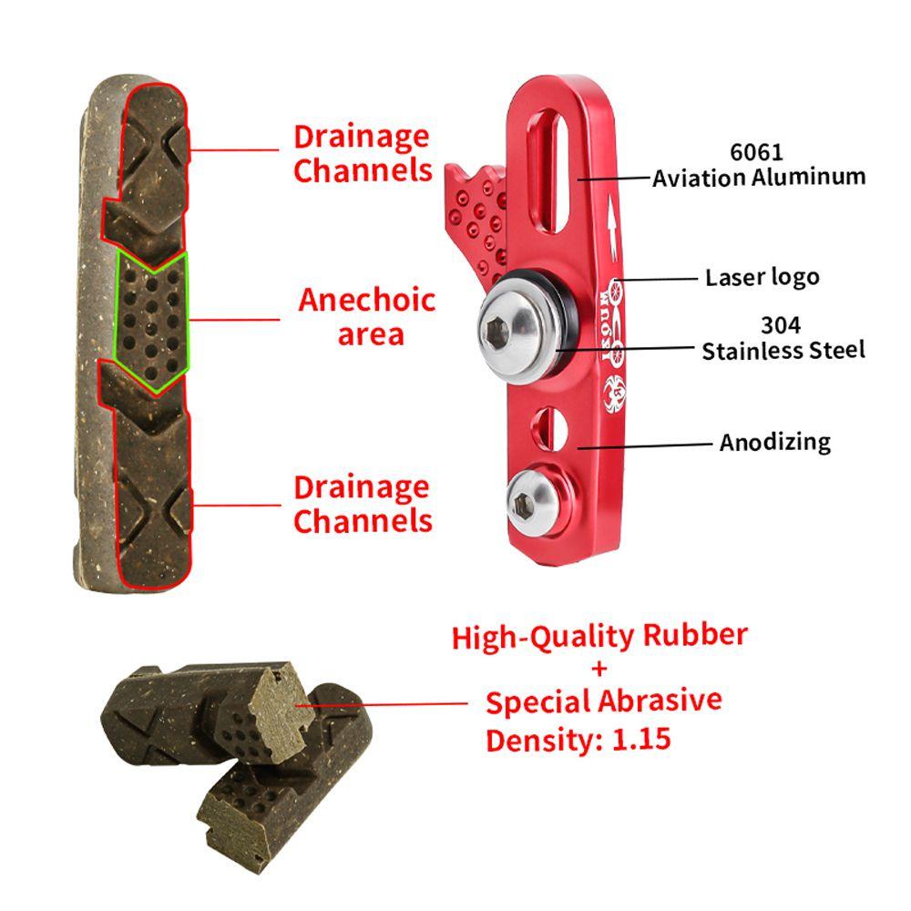 Má Phanh Bánh Xe Đạp Bằng Carbon MMLUCK Gọn Nhẹ Thay Thế Tiện Dụng