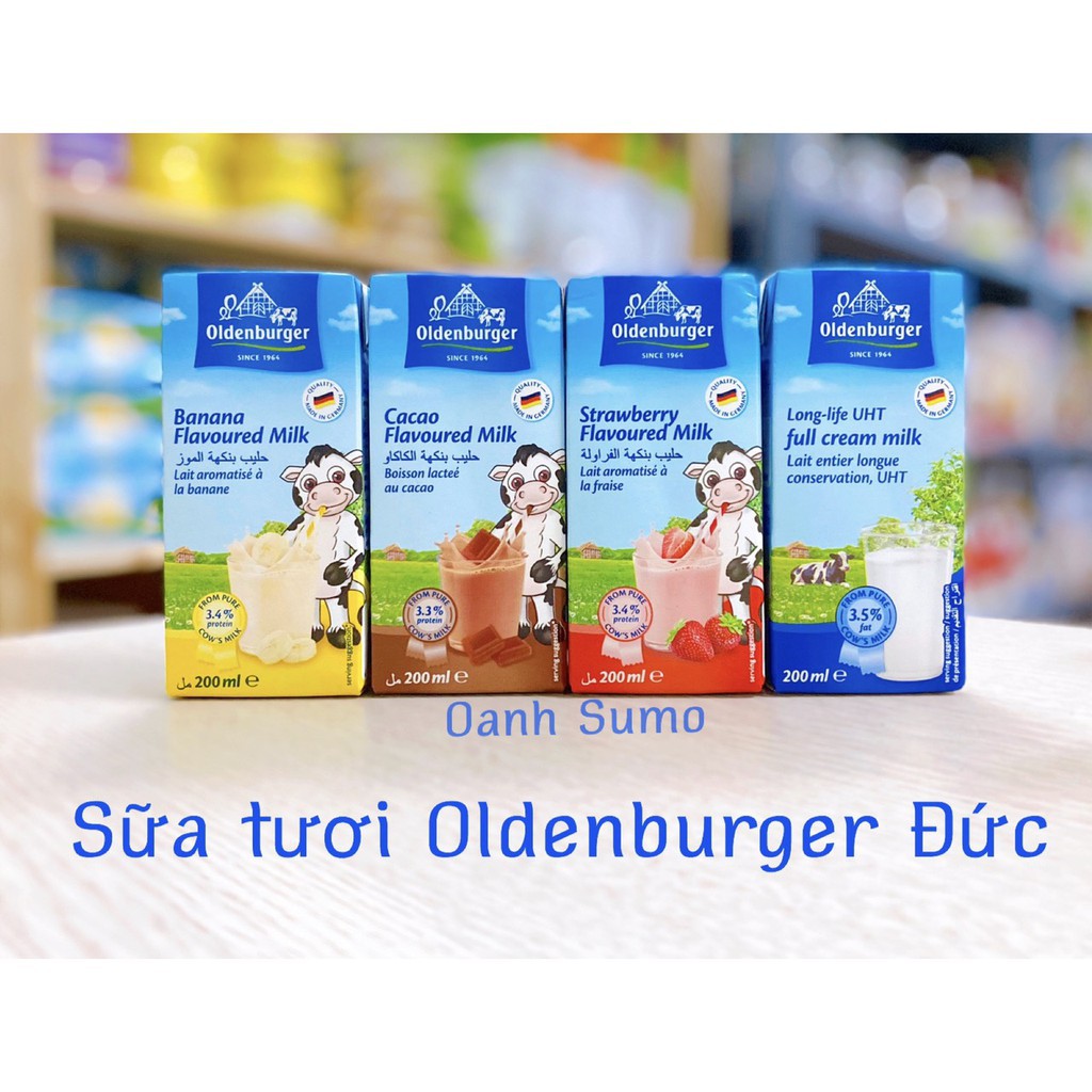 [Mã 267FMCGSALE giảm 8% đơn 500K] Sữa tươi Oldenburger nội địa Đức cho bé từ 12m+