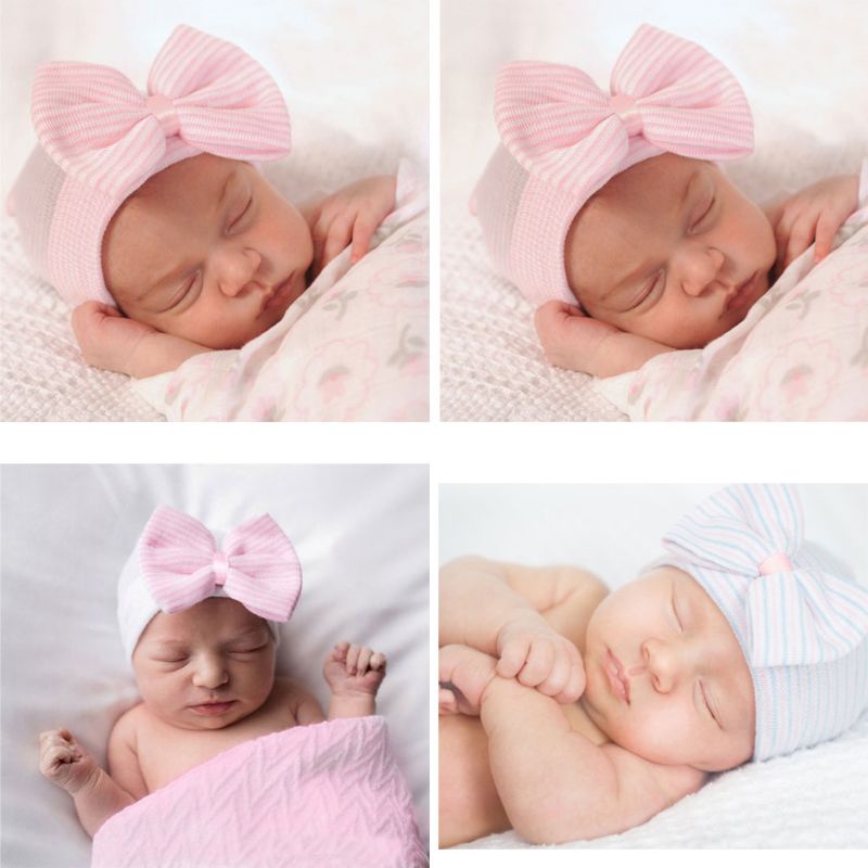 1 Đôi Găng Tay Chống Trượt + Mũ Beanie Mềm Mại Dễ Thương Cho Bé