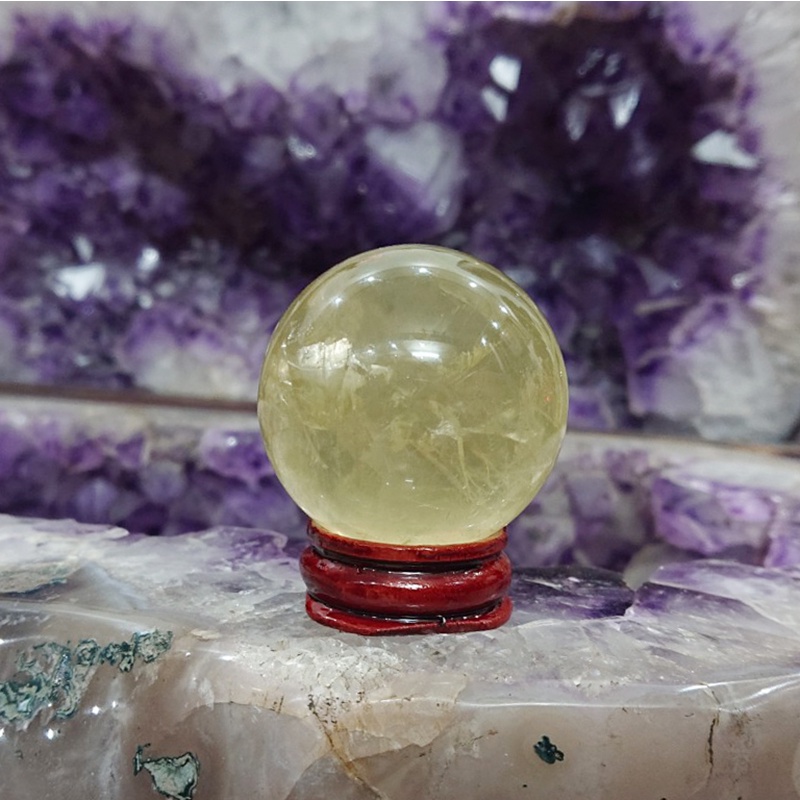 Quả cầu phong thủy mini - cầu phong thủy đá tự nhiên các màu