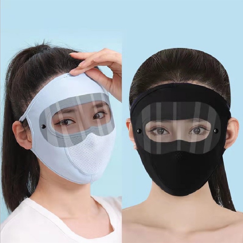 Khẩu trang ninja chống bụi chống tia uv có tấm kính chắn | BigBuy360 - bigbuy360.vn