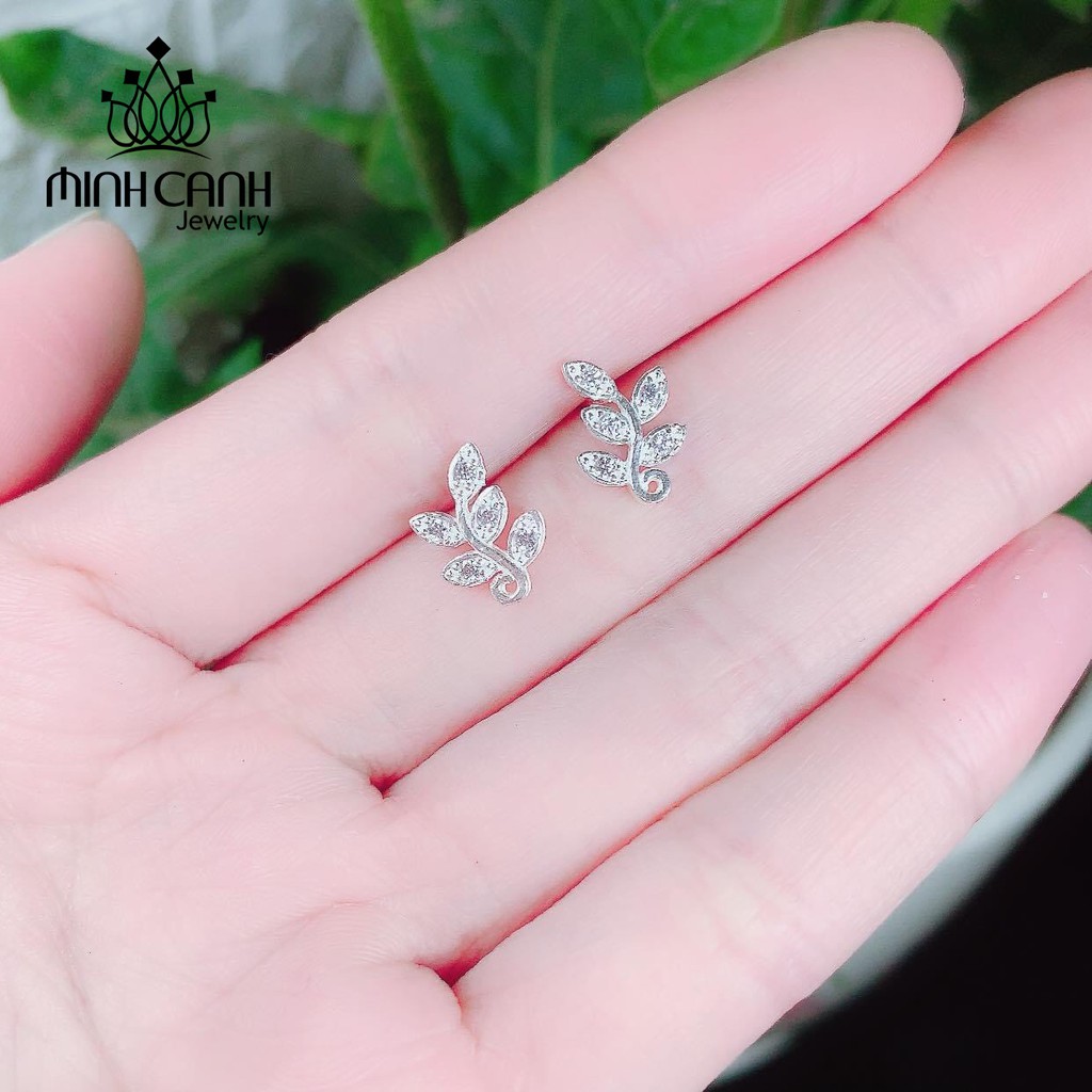 Bông Tai Lá Olive Bằng Bạc - Minh Canh Jewelry