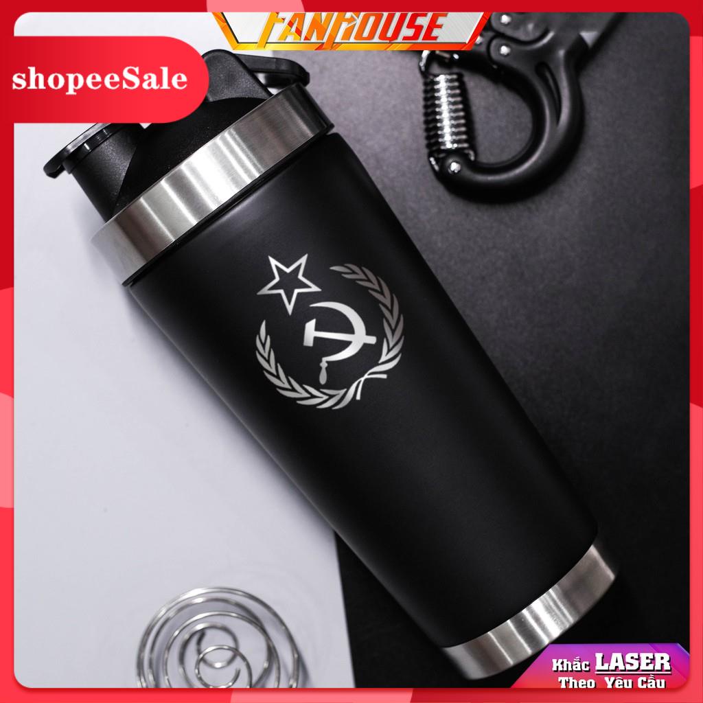 Bình inox giữ nhiệt 💢𝑭𝑹𝑬𝑬𝑺𝑯𝑰𝑷💢ly giữ nhiệt nóng lạnh 24h, anh sáng chói lóa inox 304, Fan House t