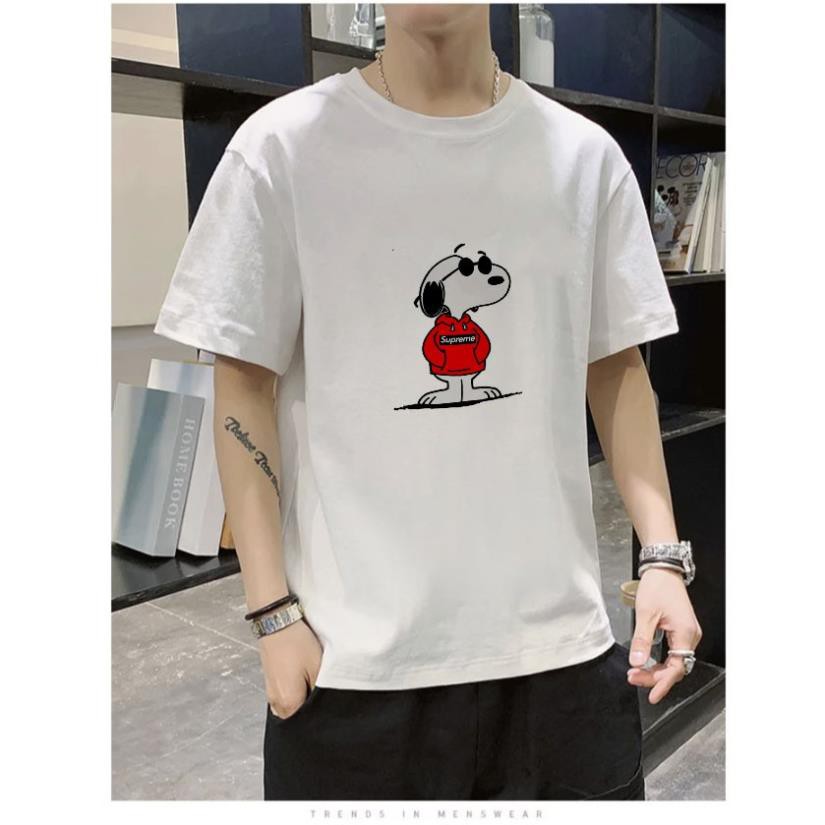 Áo phông nam nữ tay lỡ dáng rộng Unisex Snoopy Màu Vàng Siêu Đẹp áo thun unisex streetwear tee basic  ྇