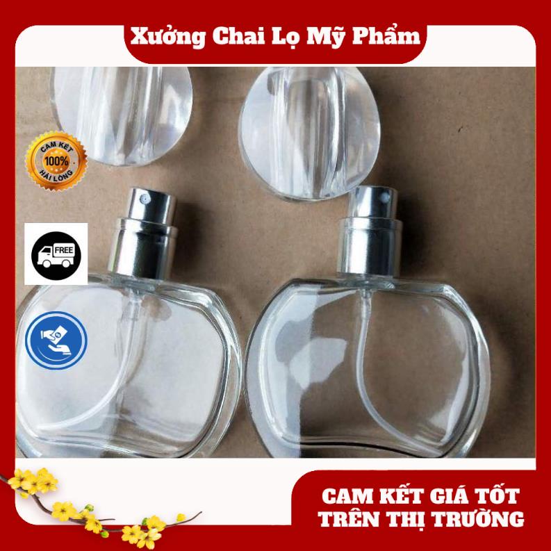 Lọ chiết nước hoa XO nút bầu 30ml , lọ đựng dầu thơm , phụ kiện du lịch