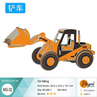 Bộ Lắp Ráp Mô Hình Gỗ 3D - [MG32] Xe Nâng