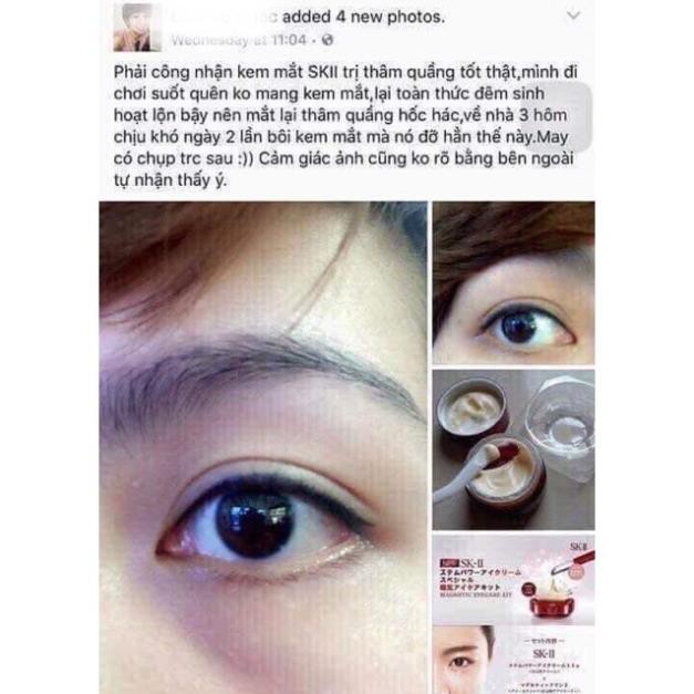 Kem Dưỡng Thâm mắt SKII Mini RNA Power Eye Cream Radical New Age 2.5g Chống Lão Hoá Giảm Nhăn Tái Tạo Tế Bào Da .