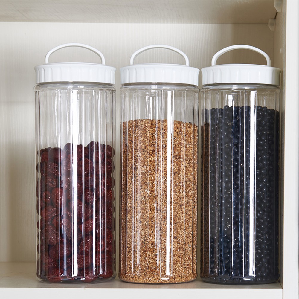 1 Hộp Nhựa Trắng Đựng Thực Phẩm Có Nắp Đậy Kín